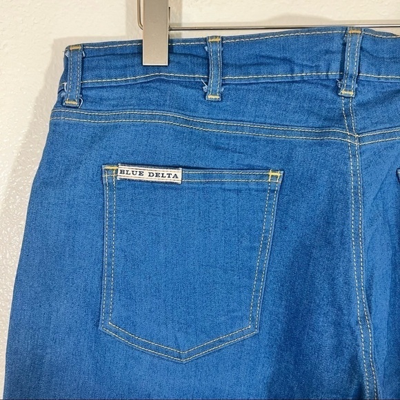 Tom James Blue Delta Mens Raw Denim Blue Custom Bespoke Jeans Size 39x28 - Picture 8 of 12